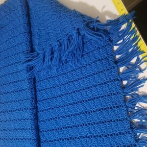 6ft X 3ft Blue afghan